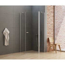 Душевой уголок New Trendy NEW SOLEO 90x90 K-0607 стекло прозрачное, профиль хром