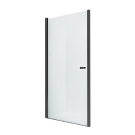 Душевая дверь в нишу New Trendy NEW SOLEO BLACK 80x195 D-0210A стекло прозрачное, профиль черный