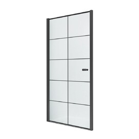 Душевая дверь в нишу New Trendy NEW SOLEO BLACK 80x195 D-0276A стекло прозрачное, профиль черный
