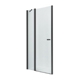 Душевая дверь в нишу New Trendy NEW SOLEO BLACK 90x195 D-0241A стекло прозрачное, профиль черный