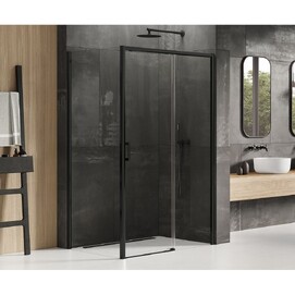 Душевой уголок New Trendy PRIME BLACK D-0319A/D-0128B