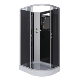 Душевая кабина Niagara Classic 120x80 NG-3512-14LBK низкий поддон, тонированная, левая(уценка: потертости на поддоне)
