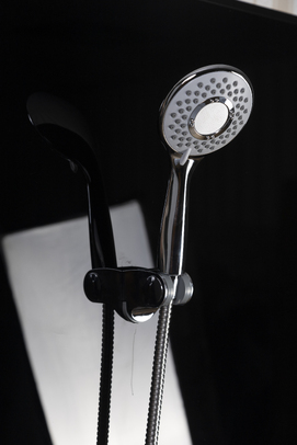 Фото Душевая кабина Niagara Classic 120x80 NG-3512-14LBK низкий поддон, стекло тонированное, профиль серебро, левая