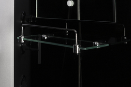 Фото Душевая кабина Niagara Classic 120x80 NG-3512-14LBK низкий поддон, стекло тонированное, профиль серебро, левая