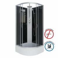 Душевая кабина Niagara Classic 80x80 NG-3503-14BKT средний поддон, стекло тонированное, профиль серебро