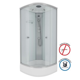 Душевая кабина Niagara Eco 80x80 E80/26/MT стекло матовое, поддон средний, профиль хром матовый