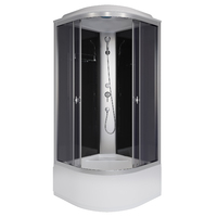 Душевая кабина Niagara Eco 90x90 E90/40/TN поддон высокий, стекло тонированное, профиль серебро