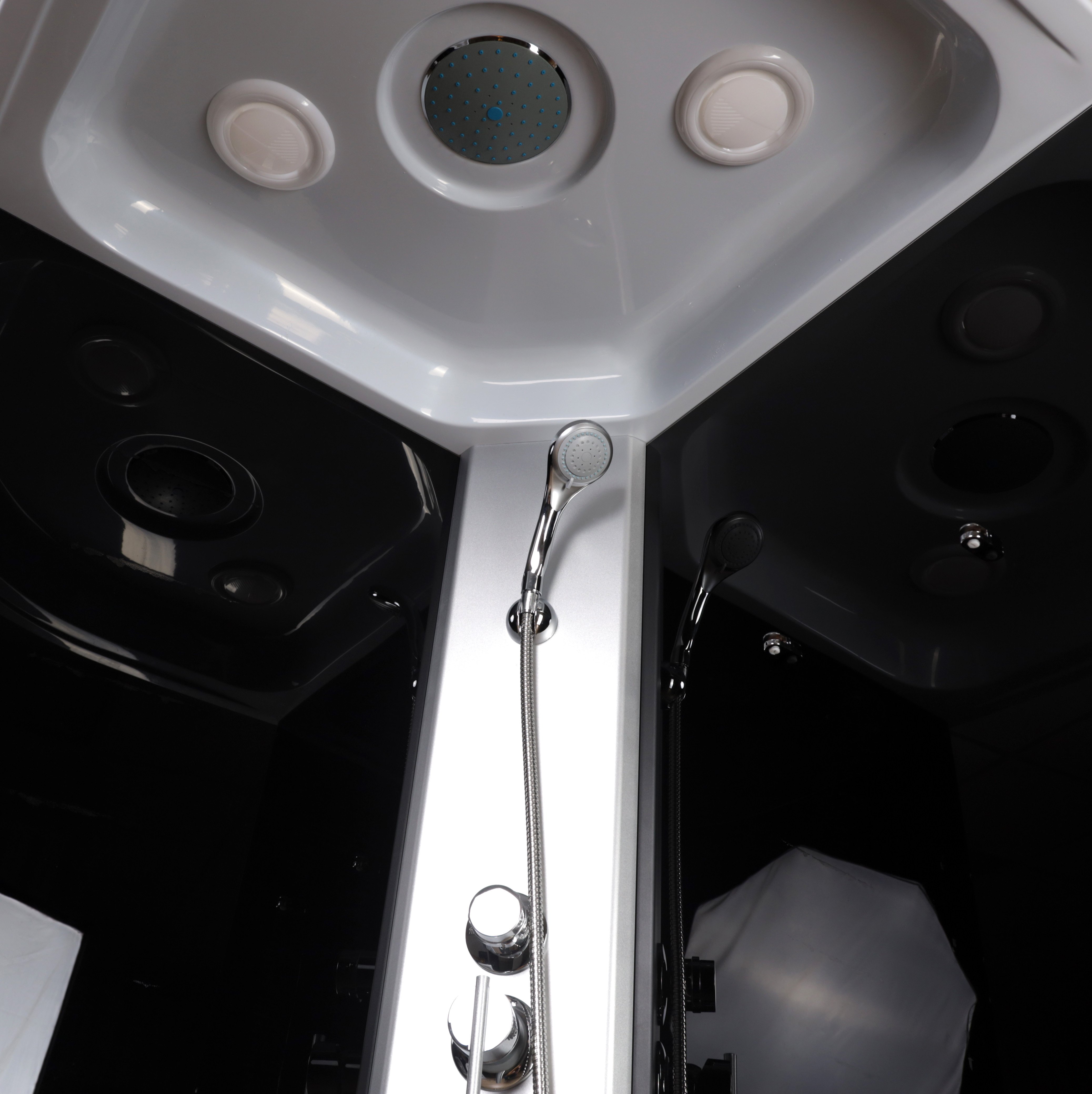 Душевая кабина Niagara Eco 90x90 NG-3504-14BLACK средний поддон, стекло мозаика, профиль серебро, цвет черный - фото 6