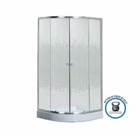 Душевой угол Niagara Eco NG-001-14 90х90 с поддоном, стекло с декором мозаика, профиль хром