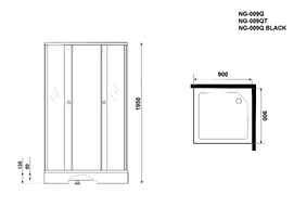 Фото Душевой уголок Niagara Eco 90x90 NG-009-14QT 90x90 с поддоном