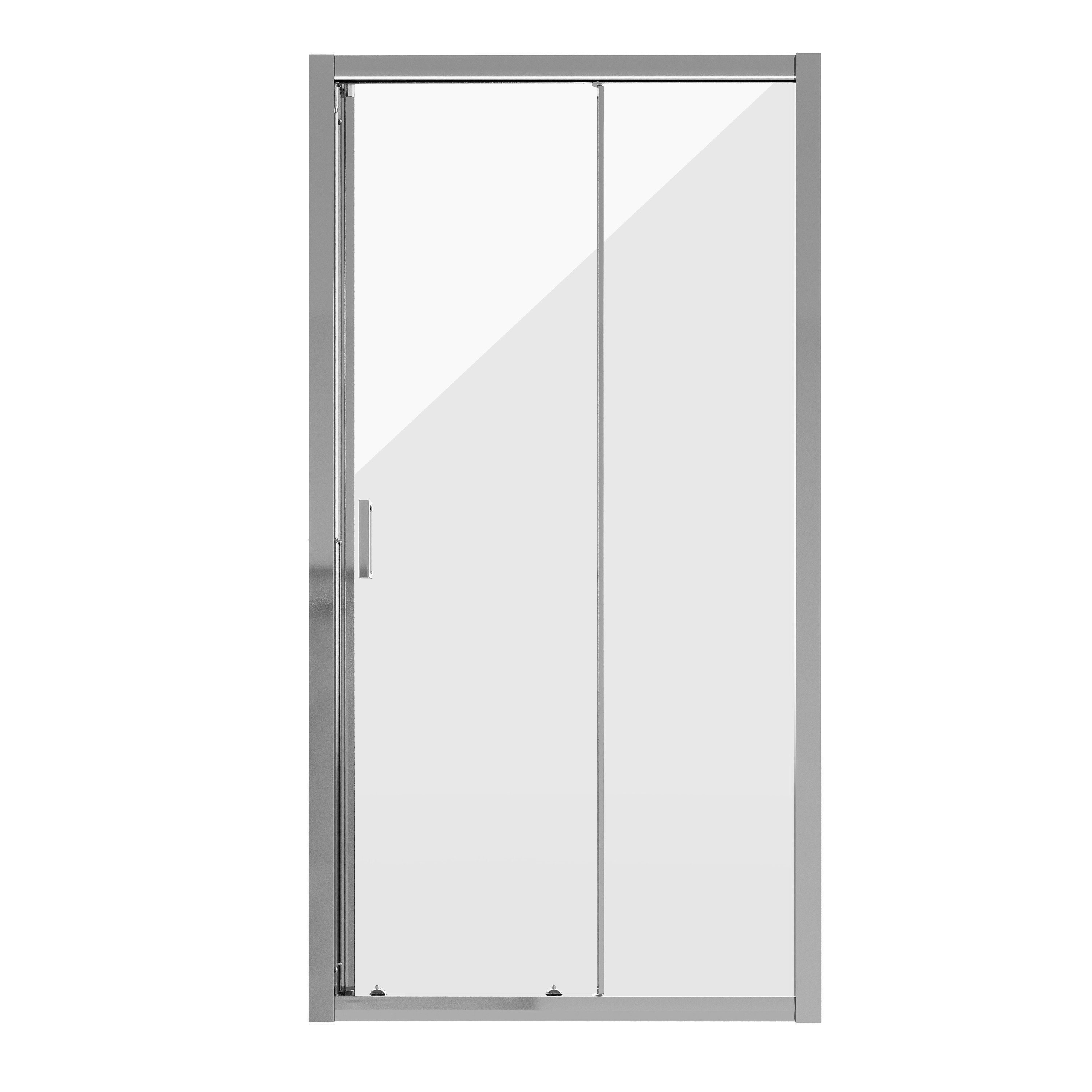 Душевая дверь Niagara 100х190 NG-62-10A раздвижная, стекло прозрачное, профиль хром - фото 2
