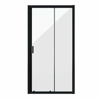 Душевая дверь Niagara 110х190 NG-82-11AB раздвижная, стекло прозрачное, профиль черный