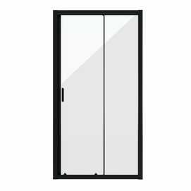 Душевая дверь Niagara 120х190 NG-82-12AB раздвижная, стекло прозрачное, профиль черный