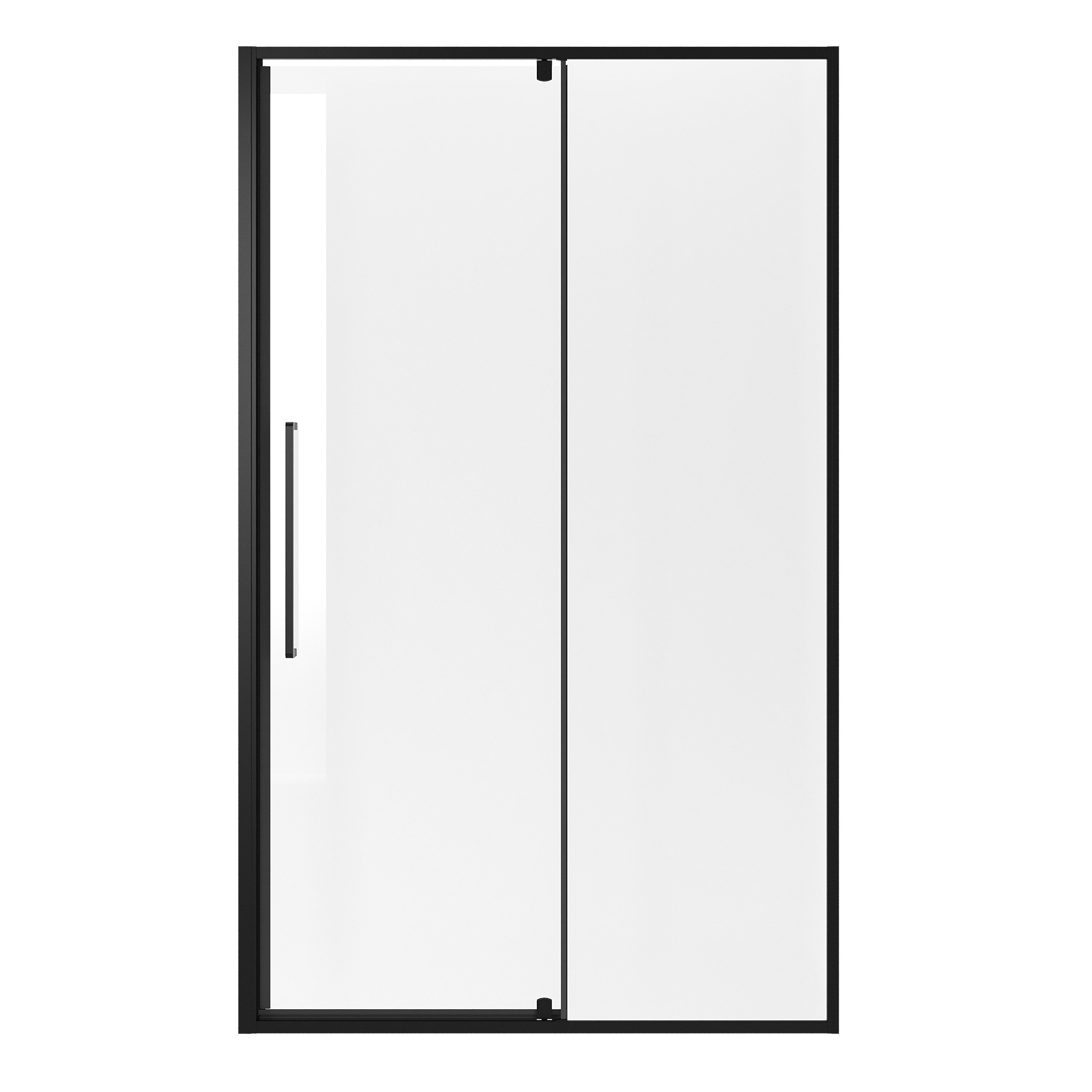 Душевая дверь в нишу Niagara Nova 110x195 NG-85-11AB стекло прозрачное, профиль черный матовый - фото 2