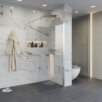 Душевые перегородки Niagara Nova 120х195 NG-661-12 стекло прозрачное, профиль хром