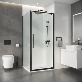 Душевой уголок Niagara Nova 80x80 NG-35-8AGR-A80GR-34 стекло прозрачное, профиль графит матовый