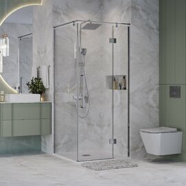 Душевой уголок Niagara Nova 90x90 NG-6631-34 стекло прозрачное, профиль хром, без поддона