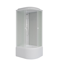 Фото Душевая кабина Niagara Promo 90x70 P90/70/40L/MT поддон высокий, стекло матовое, профиль белый