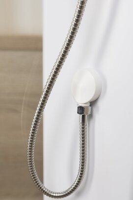 Фото Душевая кабина Niagara Promo 90x70 P90/70/40L/MT поддон высокий, стекло матовое, профиль белый