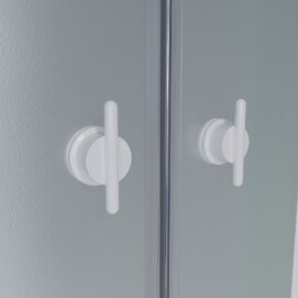 Фото Душевая кабина Niagara Promo 90x70 P90/70/40L/MT поддон высокий, стекло матовое, профиль белый