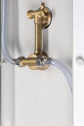 Фото Душевая кабина Niagara Promo 90x70 P90/70/40L/MT поддон высокий, стекло матовое, профиль белый