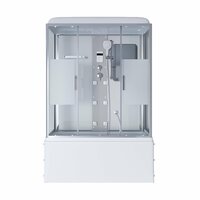 Душевая кабина Niagara Ultra 170x75 NG-3170-01 стекло прозрачное с декором, профиль хром