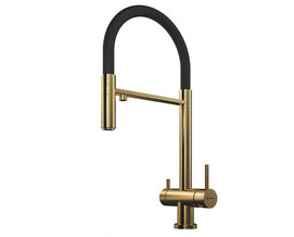Смеситель для кухни Omoikiri Kanto-PVD-LG 4994014 золото, черный