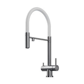 Смеситель для кухни Omoikiri Kanto-BN-WH 4994298 матовый хром, белый