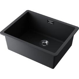 Кухонная мойка Omoikiri Kata 54-U-BL Artgranit черная матовая
