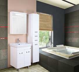 Мебель для ванной Onika Балтика-Квадро 60 см напольная с дверцами, белая