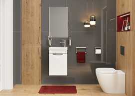 Мебель для ванной Onika Комо 40 см подвесная с дверцей, белая