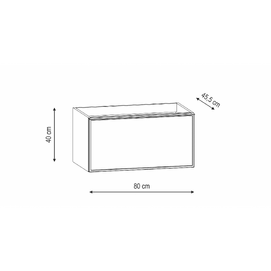 Фото Мебель для ванной комнаты Onsen Pixel 80 см 68-BP-080-F2-M03 подвесная, белая