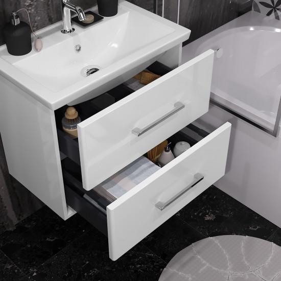Мебель для ванной Opadiris Арабеско 60 см, подвесная белая, цвет белый Z0000010901 - фото 10