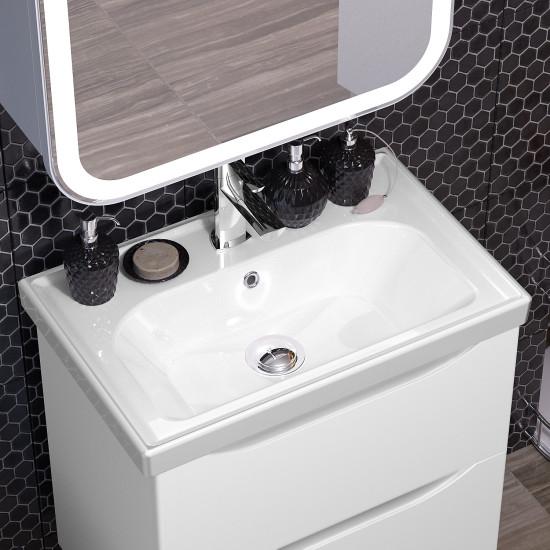 Мебель для ванной Opadiris Элеганс 60 см белый, цвет хром 00-00006894 - фото 5