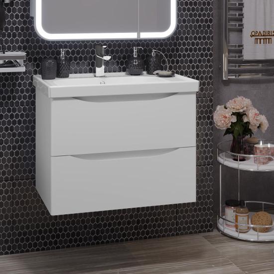 Мебель для ванной Opadiris Элеганс 70 см белый, цвет хром 00-00006756 - фото 7