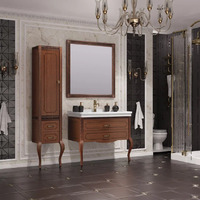 Мебель для ванной Opadiris Фреско 105 светлый орех с черной патиной