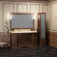 Мебель для ванной Opadiris Лучия 150 см орех антикварный