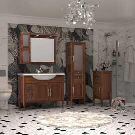 Мебель для ванной Opadiris Мираж 100 см светлый орех