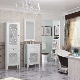 Мебель для ванной Opadiris Палермо 50 правая, белая