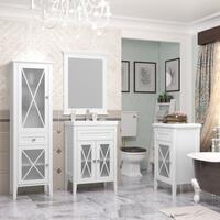 Мебель для ванной Opadiris Палермо 60 см напольная, 1 ящик и дверцы, белая матовая