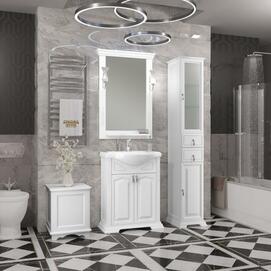 Мебель для ванной Opadiris Риспекто 65 см белый матовый