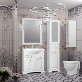 Мебель для ванной Opadiris Риспекто 80 см белый матовый
