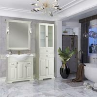 Мебель для ванной Opadiris Риспекто 86 см напольная, 2 ящика и дверцы, слоновая кость