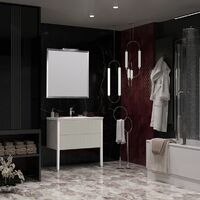 Мебель для ванной Opadiris Рубинно 90 см,  серый