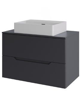 Мебель для ванной комнаты Orange Line 70 см Li-70TugMDF+B04-500W графит матовый