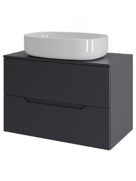 Мебель для ванной комнаты Orange Line 70 см Li-70TugMDF+B08-600W графит матовый