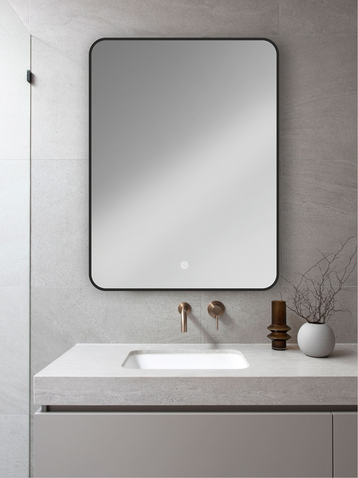 Зеркало с подсветкой Orange Black 50 см BL-50ZE, цвет черный - фото 3
