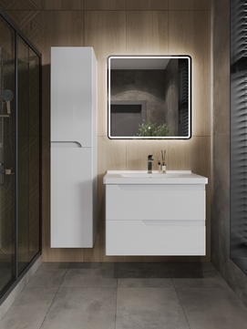 Мебель для ванной Orange Topline-Milano TP-MR80 80 см, подвесная, белая глянцевая