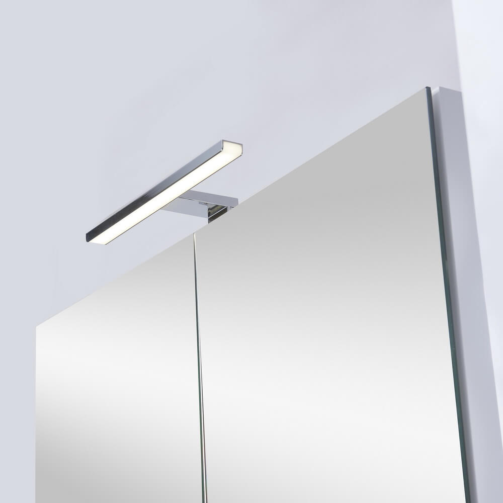 Зеркальный шкаф Orans BC-4023-800 80 см с подсветкой, графит, цвет хром 402380З - фото 2