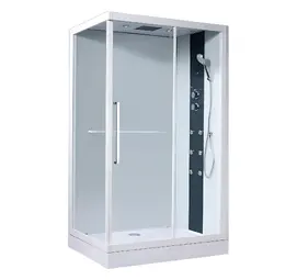 Душевая кабина Orans Basic + SR-86159 L/R прозрачная, профиль белый